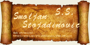 Smoljan Stojadinović vizit kartica